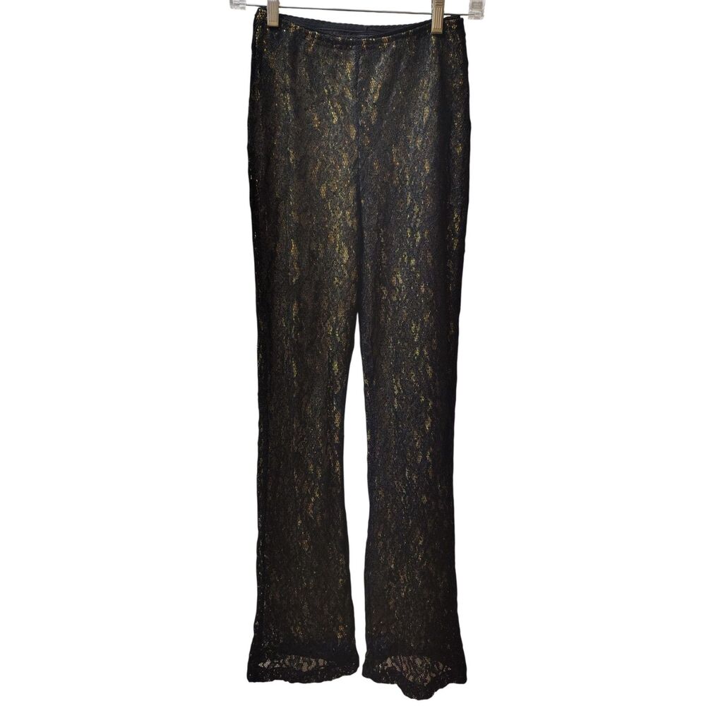 Boutique Europa XS Black and‎ Gold pants